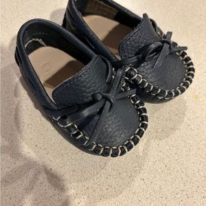 Elephantito Dark Blue infant moccasins